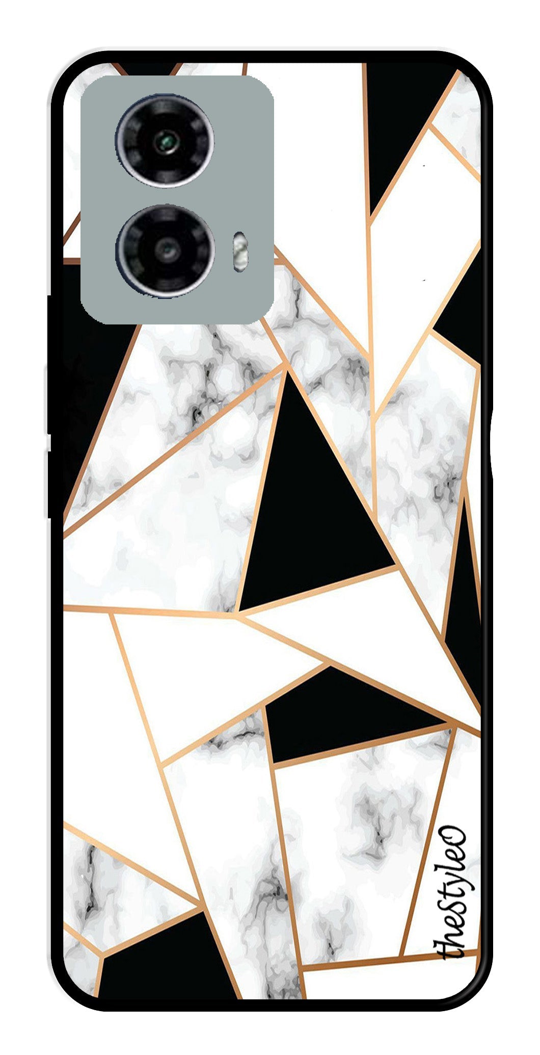 Marble Design2 Metal Mobile Case for Moto G13 (Design No -08)