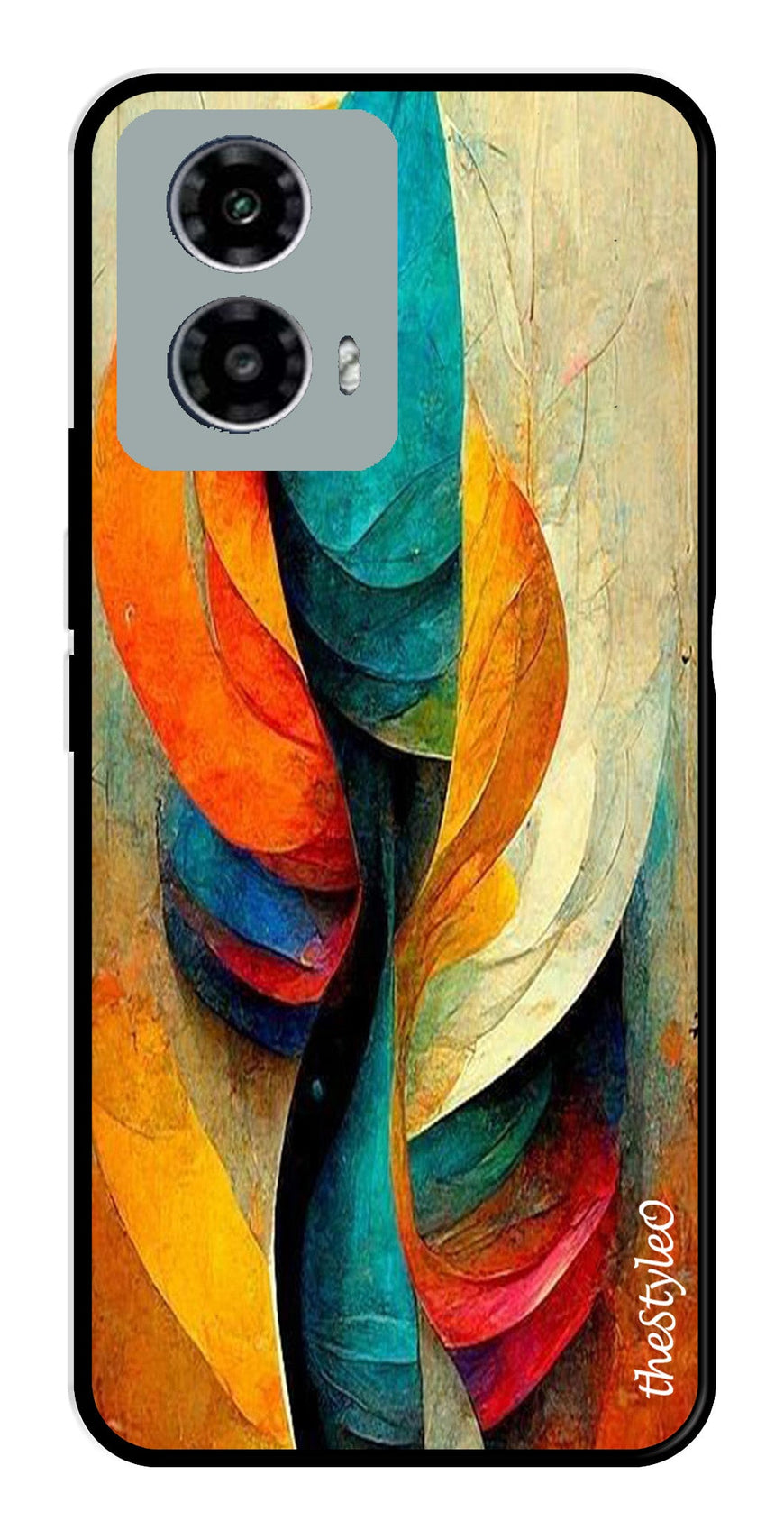 Modern Art Metal Mobile Case for Moto G13 (Design No -11)