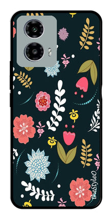 Floral Pattern2 Metal Mobile Case for Moto G13