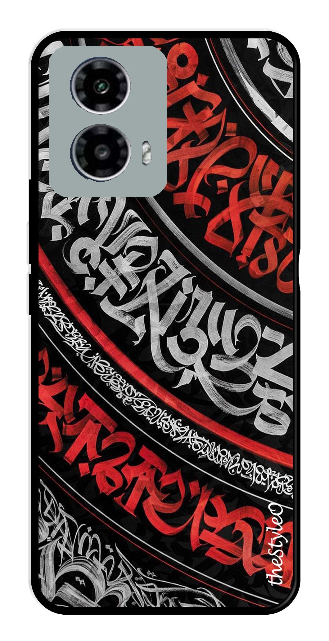 Modern Art Colorful Metal Mobile Case for Moto G13 (Design No -48)