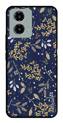 Leaves Design Metal Mobile Case for Moto G13