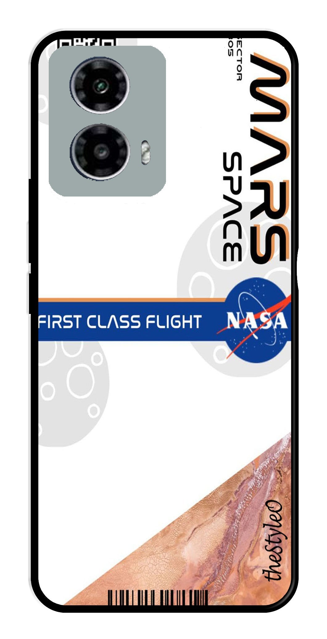 Mars Space Metal Mobile Case for Moto G13 (Design No -81)