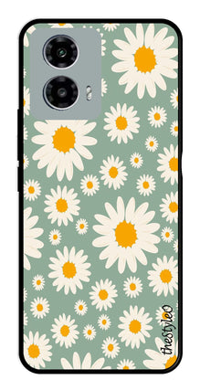 Floral Design Metal Mobile Case for Moto G13