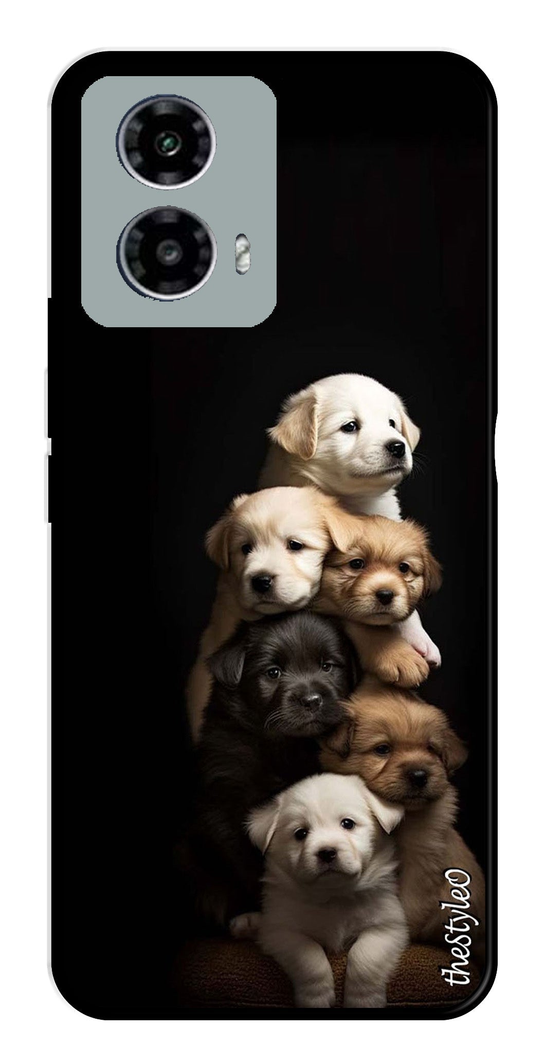 Dog lovers Metal Mobile Case for Moto G13 (Design No -88)