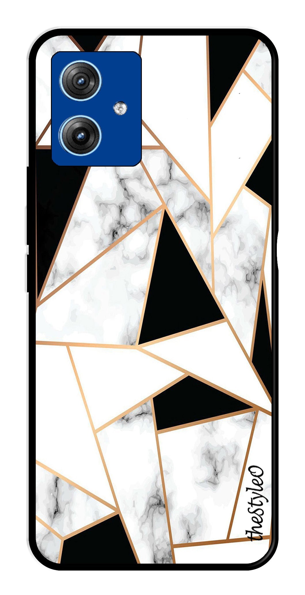 Marble Design2 Metal Mobile Case for Moto G14 (Design No -08)