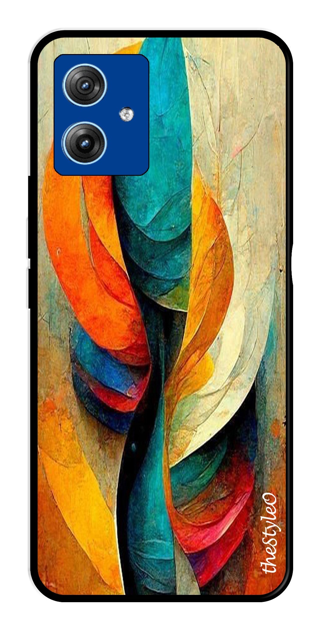 Modern Art Metal Mobile Case for Moto G14 (Design No -11)