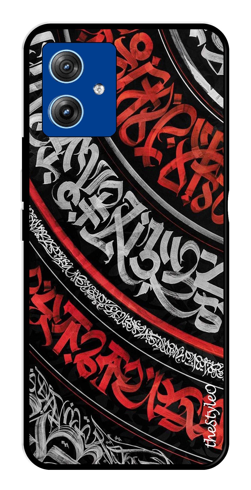 Modern Art Colorful Metal Mobile Case for Moto G14 (Design No -48)