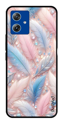 Feather Design Metal Mobile Case for Moto G14