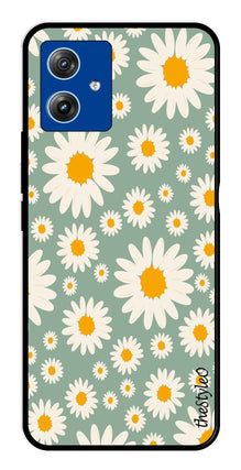 Floral Design Metal Mobile Case for Moto G14