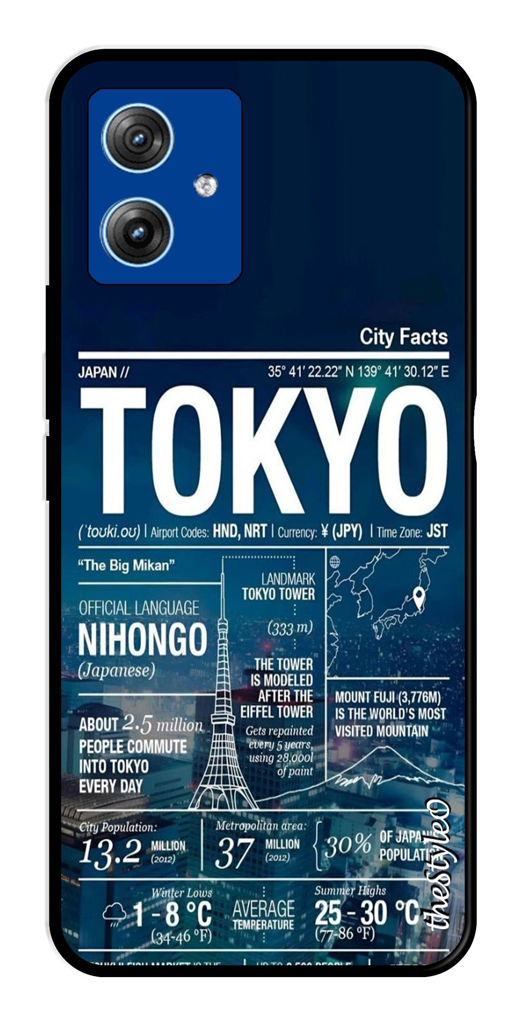 Tokyo Metal Mobile Case for Moto G14 (Design No -93)