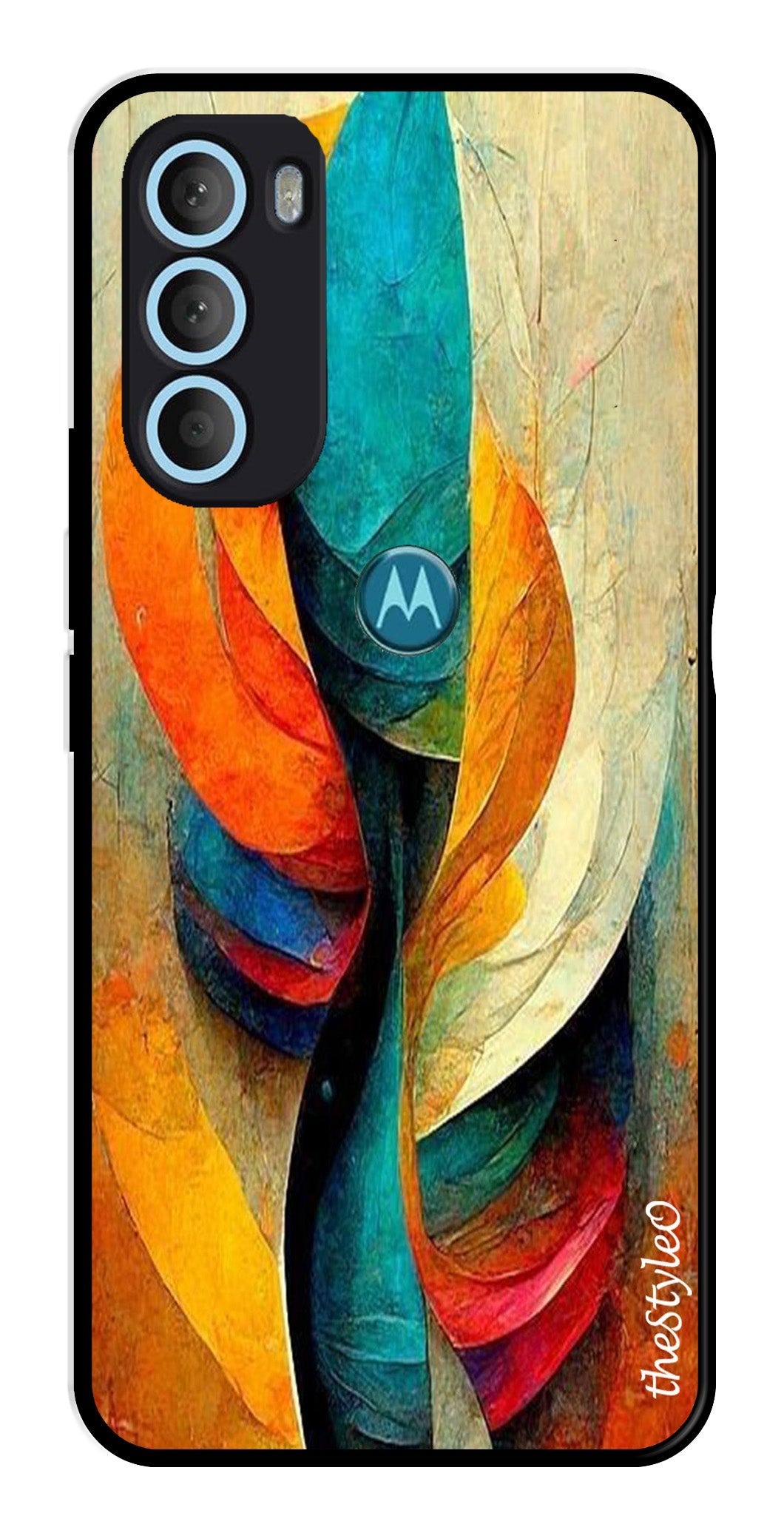 Modern Art Metal Mobile Case for Moto G71 5G (Design No -11)