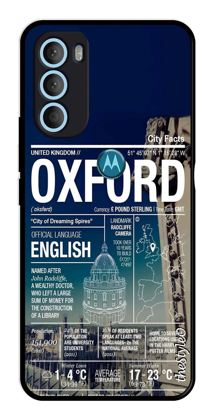 Oxford Metal Mobile Case for Moto G71 5G (Design No -70)