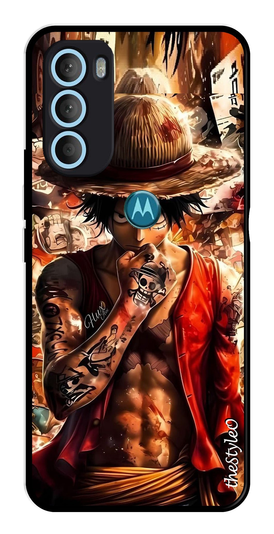 Monkey D Luffy Metal Mobile Case for Moto G71 5G (Design No -83)