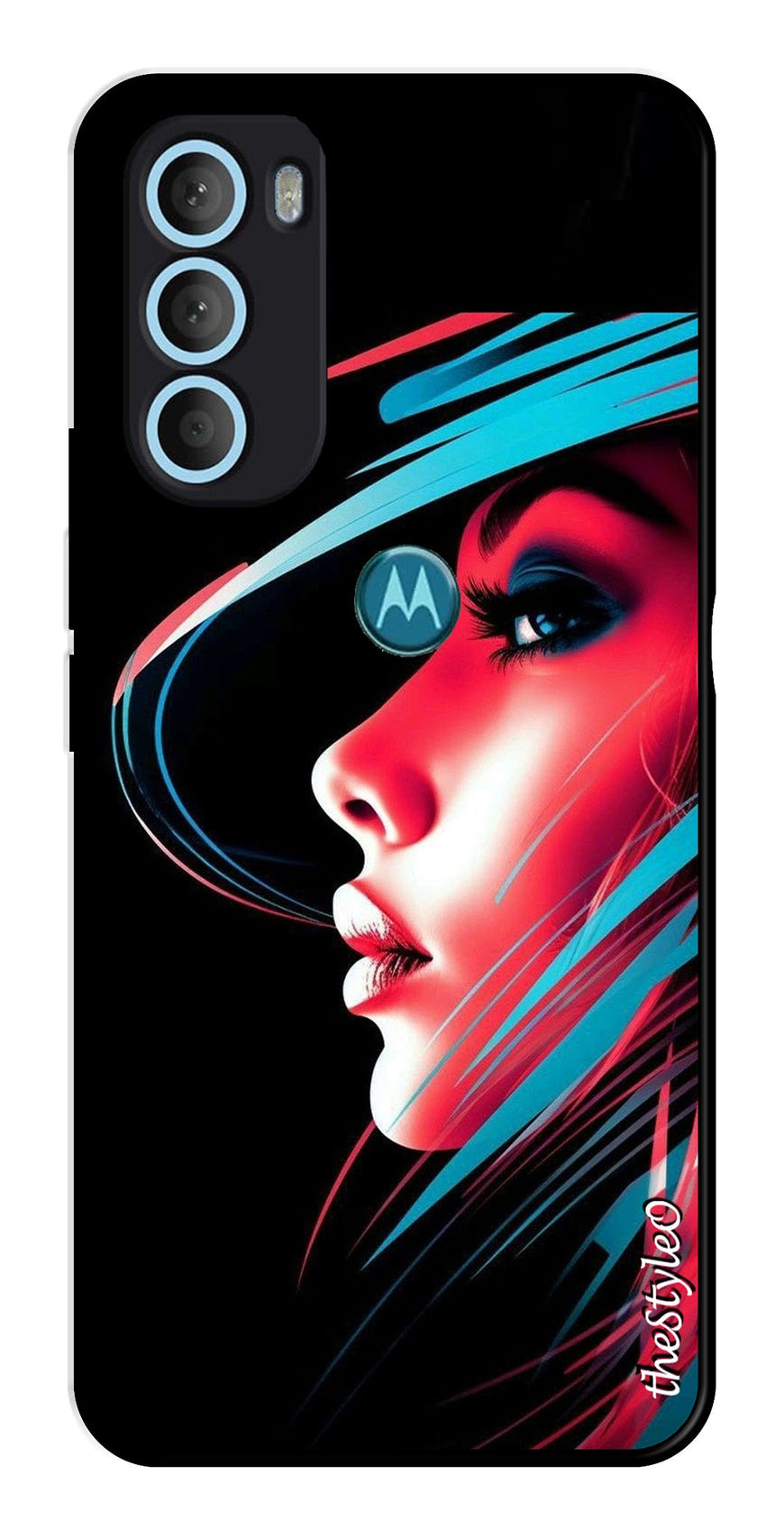 Elegant Woman Metal Mobile Case for Moto G71 5G (Design No -86)