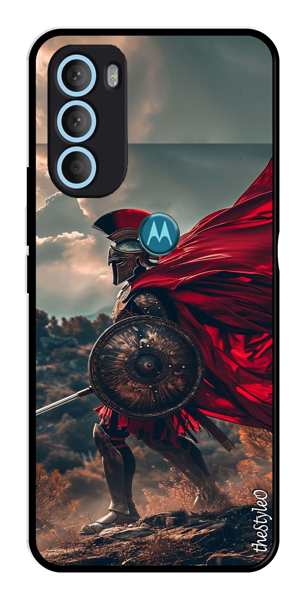 Spartan Fighter Metal Mobile Case for Moto G71 5G (Design No -89)