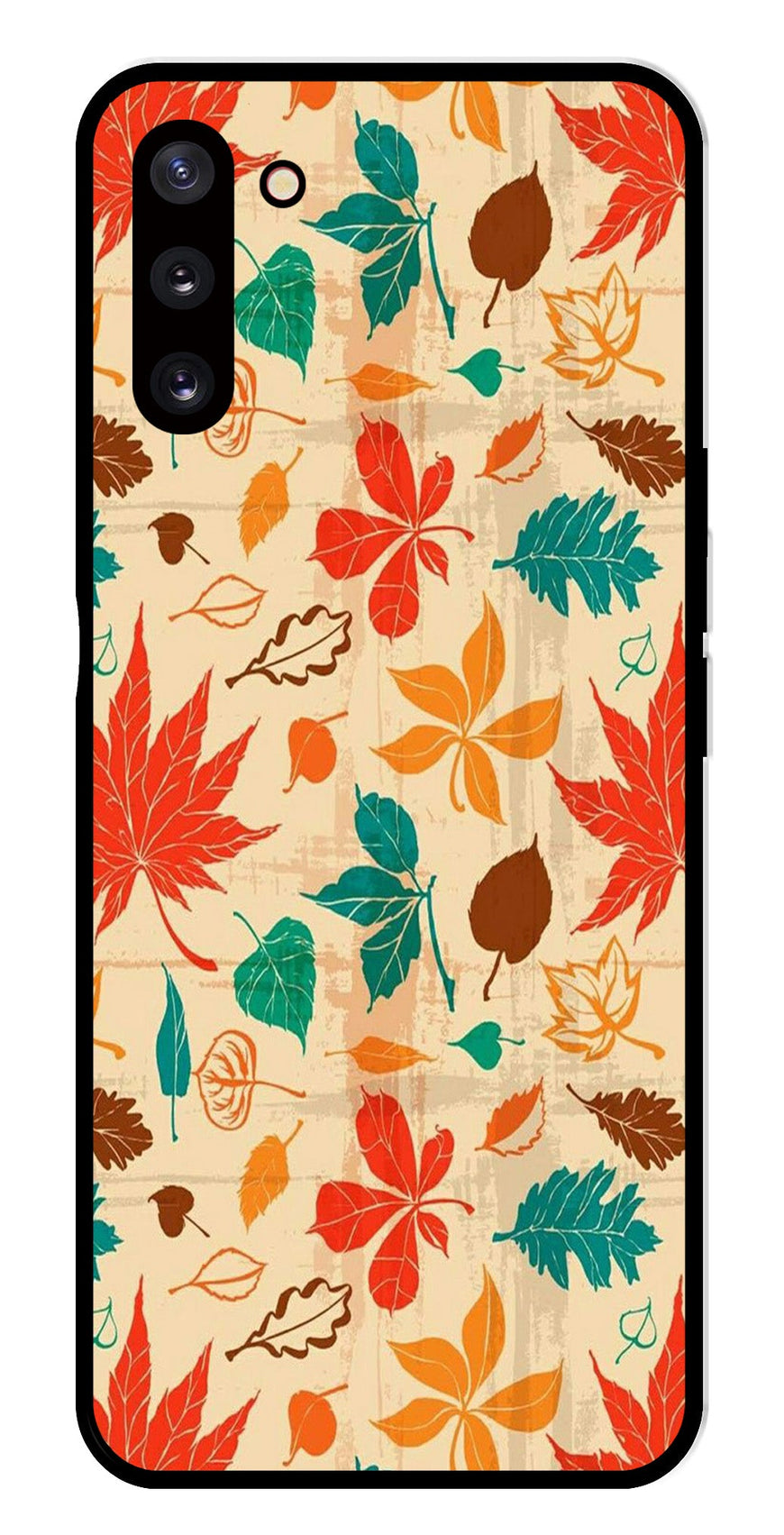 Leafs Design Metal Mobile Case for Samsung Galaxy Note 10   (Design No -14)