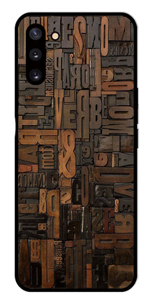 Alphabets Metal Mobile Case for Samsung Galaxy Note 10