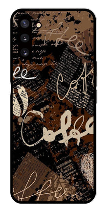 Coffee Pattern Metal Mobile Case for Samsung Galaxy Note 10