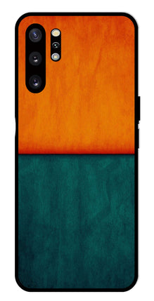 Orange Green Pattern Metal Mobile Case for Samsung Galaxy Note 10 Plus