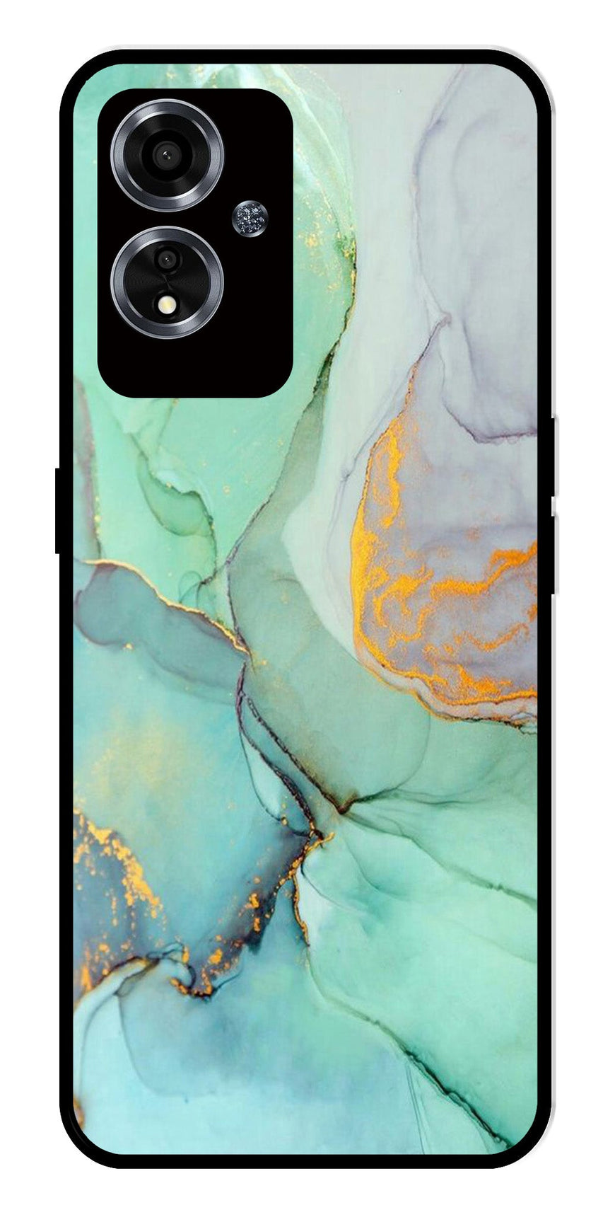 Marble Design Metal Mobile Case for Oppo A59 5G   (Design No -46)