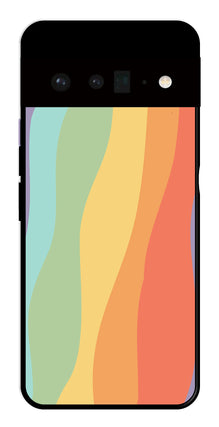 Muted Rainbow Metal Mobile Case for Google Pixel 6 Pro 5G