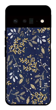 Floral Pattern  Metal Mobile Case for Google Pixel 6 Pro 5G