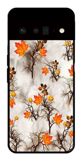 Autumn leaves Metal Mobile Case for Google Pixel 6 Pro 5G   (Design No -55)