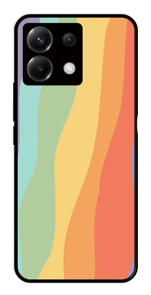 Muted Rainbow Metal Mobile Case for Poco X6 5G