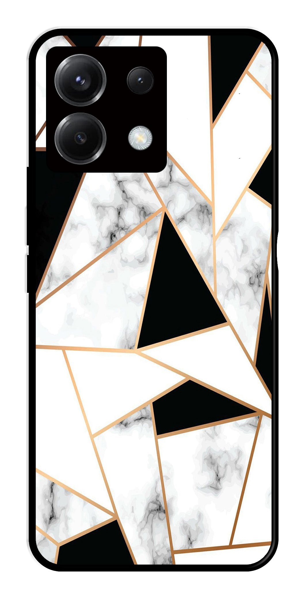 Marble Design2 Metal Mobile Case for Poco X6 5G   (Design No -08)