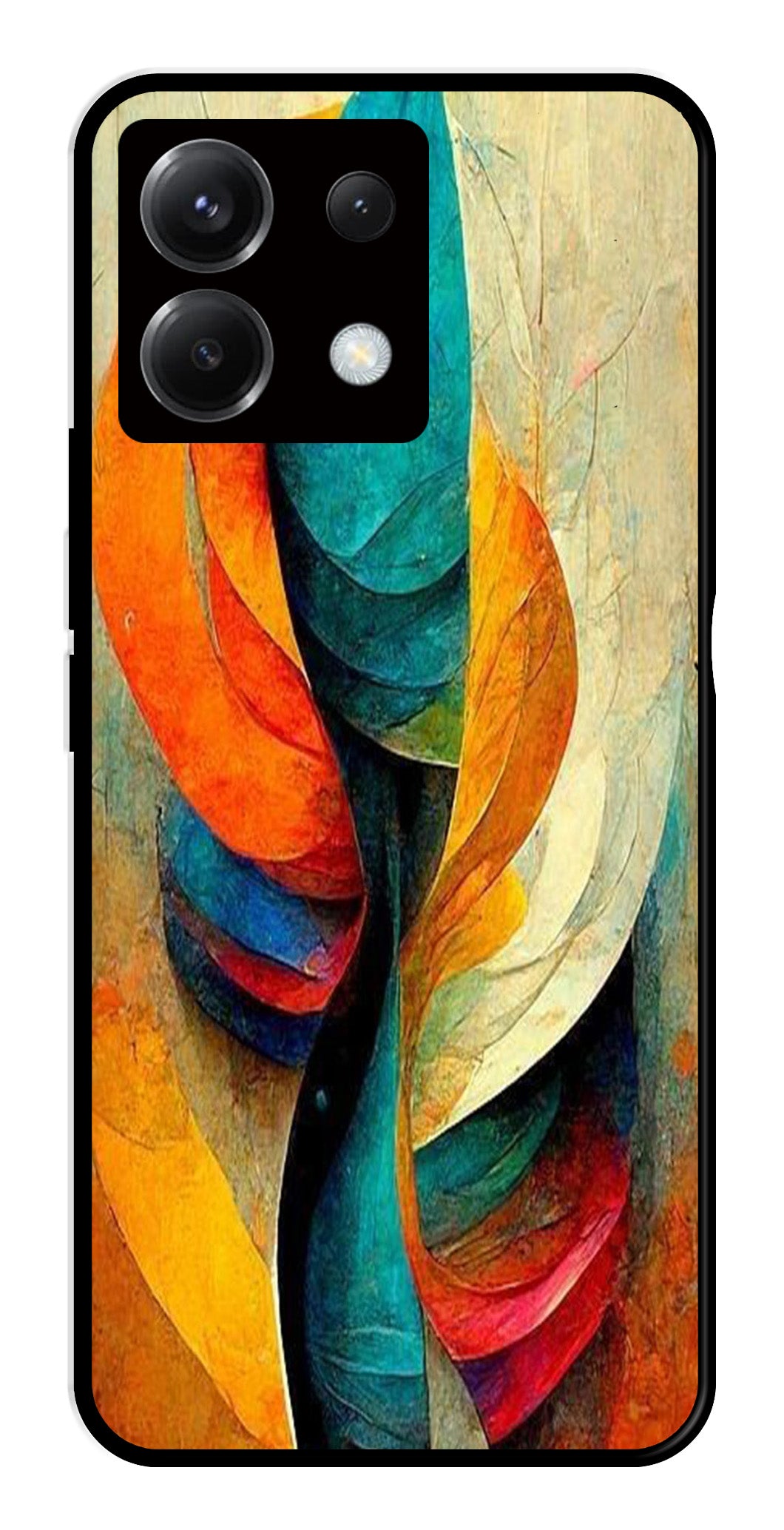 Modern Art Metal Mobile Case for Poco X6 5G   (Design No -11)