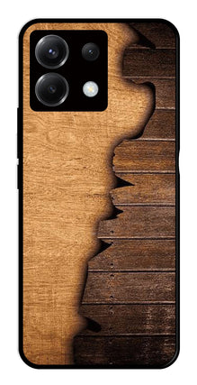 Wooden Design Metal Mobile Case for Poco X6 5G