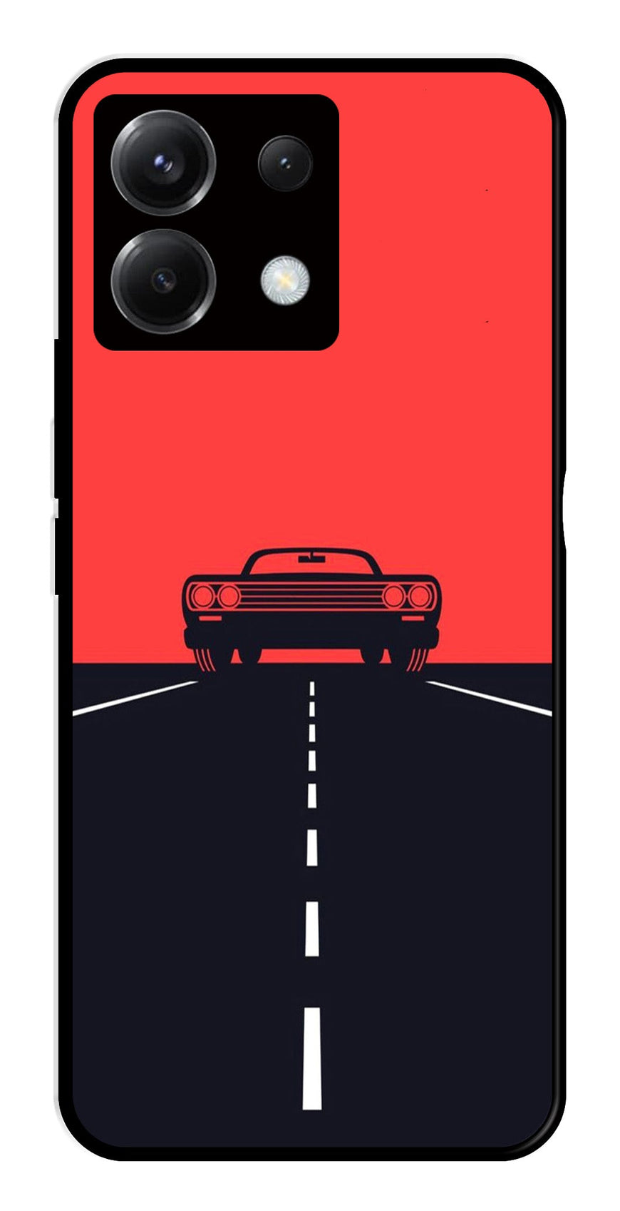 Car Lover Metal Mobile Case for Poco X6 5G   (Design No -21)