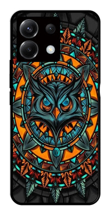 Owl Pattern Metal Mobile Case for Poco X6 5G