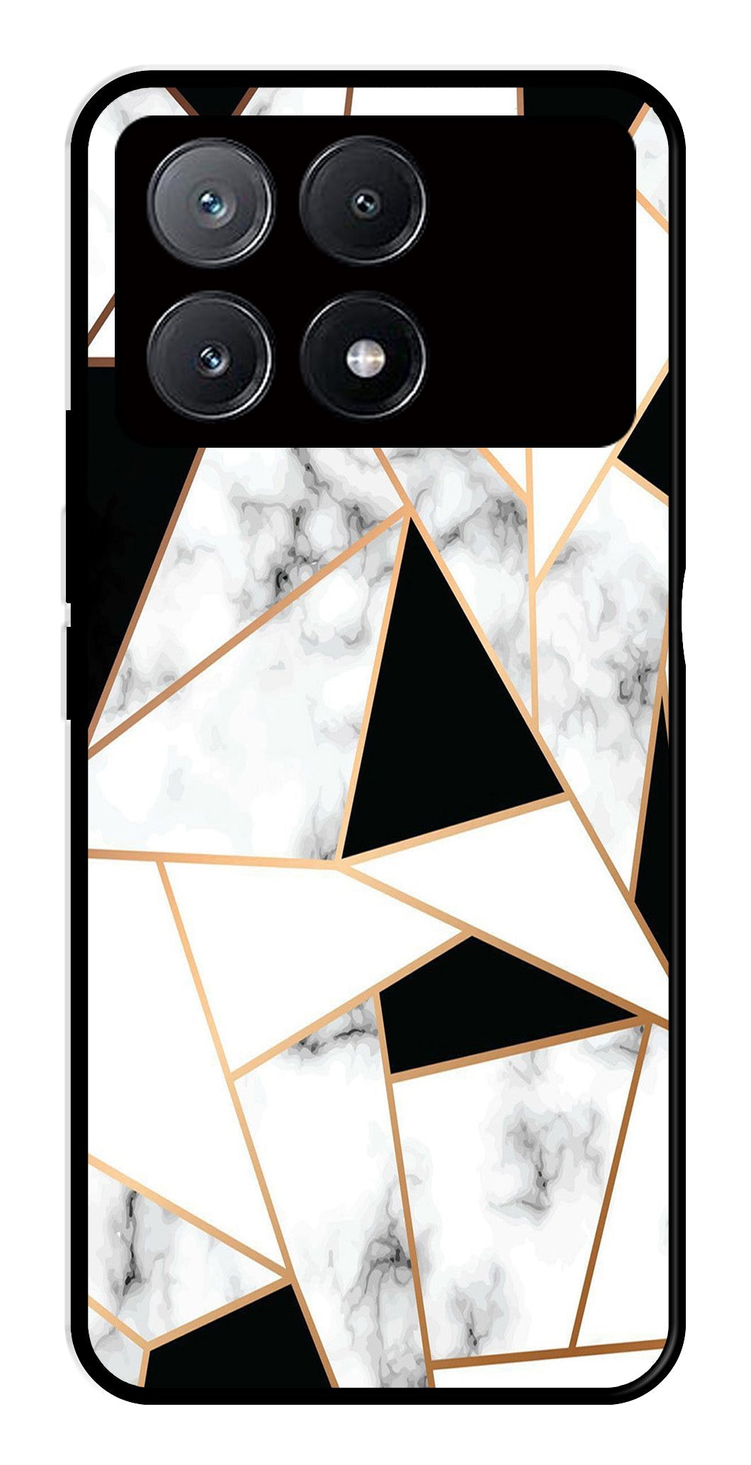 Marble Design2 Metal Mobile Case for Poco X6 Pro 5G   (Design No -08)