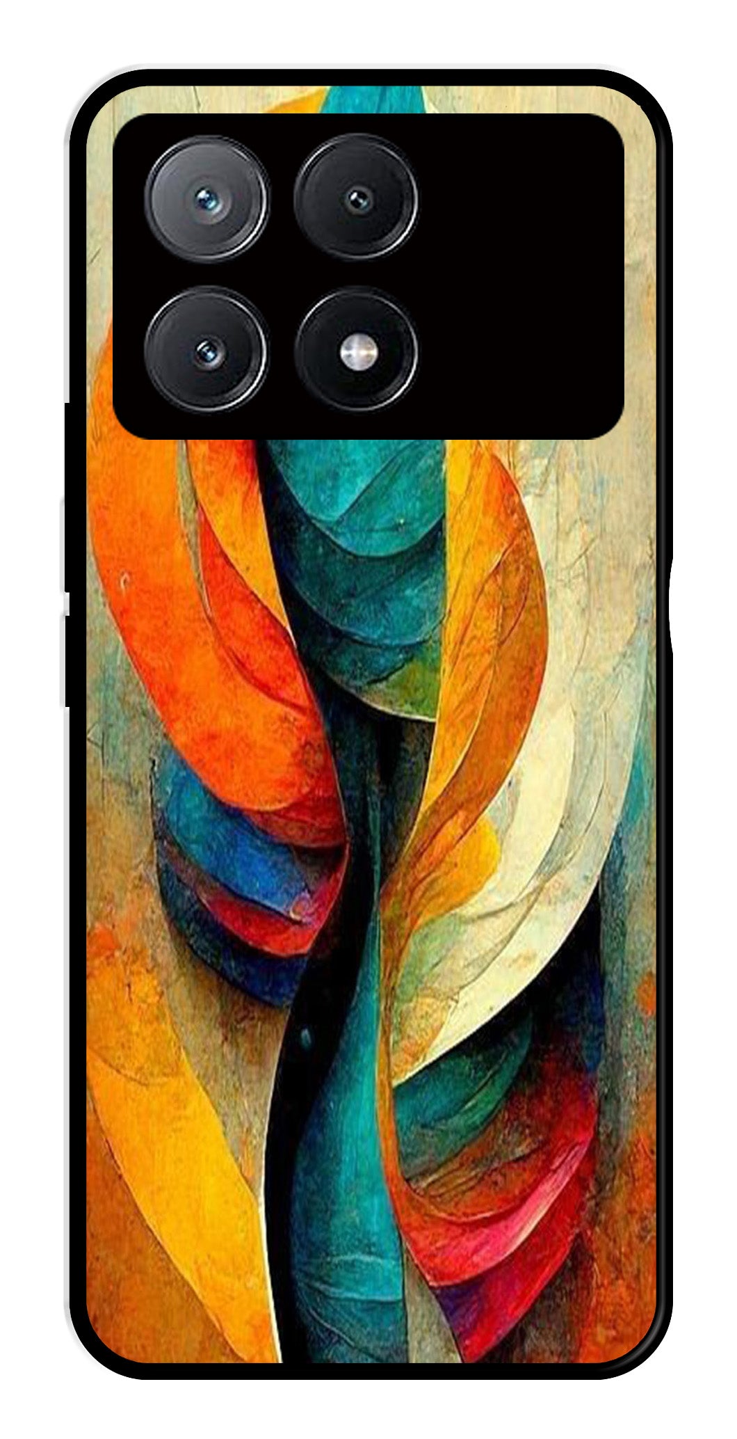 Modern Art Metal Mobile Case for Poco X6 Pro 5G   (Design No -11)