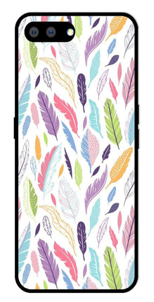 Colorful Feathers Metal Mobile Case for Realme A3s