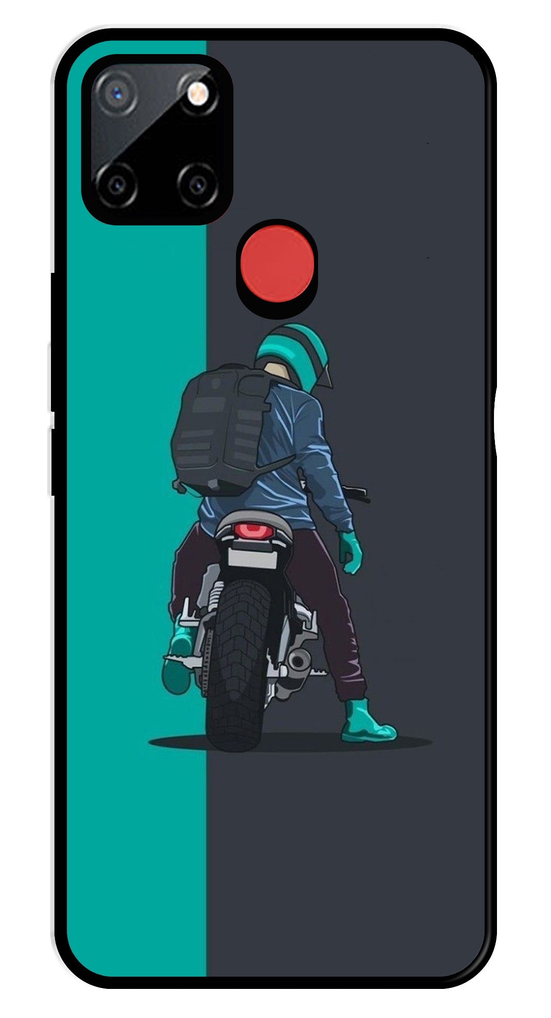 Bike Lover Metal Mobile Case for Realme C67 5G   (Design No -05)