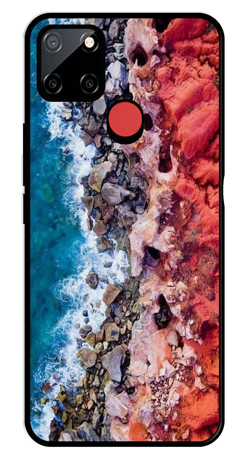 Sea Shore Metal Mobile Case for Realme C67 5G   (Design No -18)