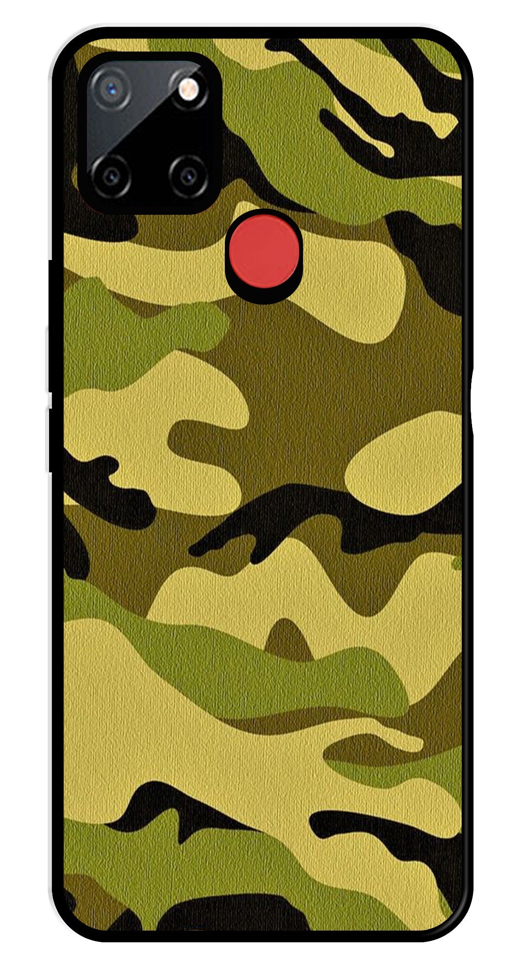 Army Pattern Metal Mobile Case for Realme C67 5G   (Design No -35)