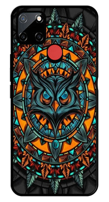 Owl Pattern Metal Mobile Case for Realme C67 5G