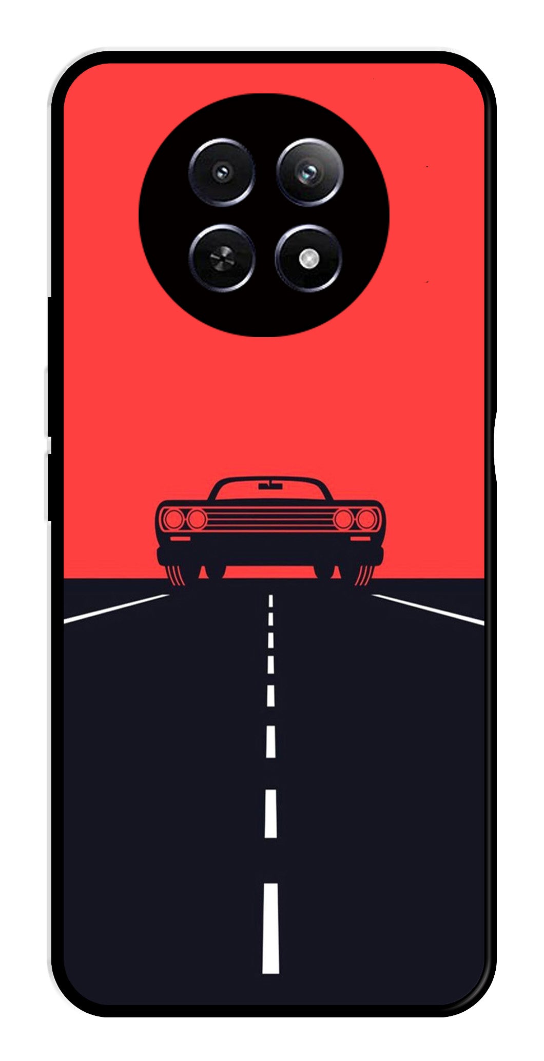 Car Lover Metal Mobile Case for Realme 12 5G   (Design No -21)