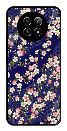 Flower Design Metal Mobile Case for Realme 12X 5G