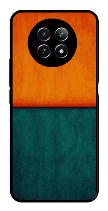 Orange Green Pattern Metal Mobile Case for Realme 12X 5G