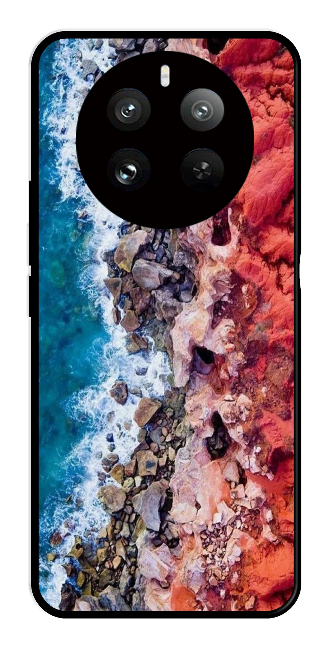 Sea Shore Metal Mobile Case for Realme P1 5G   (Design No -18)