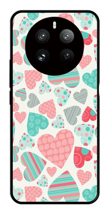 Hearts Pattern Metal Mobile Case for Realme P1 Pro 5G