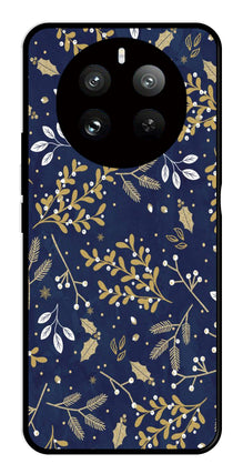 Floral Pattern  Metal Mobile Case for Realme 12 Pro Plus 5G