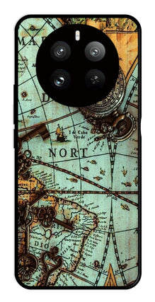 Map Design Metal Mobile Case for Realme P1 Pro 5G