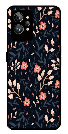 Floral Pattern Metal Mobile Case for Realme GT 2 Pro