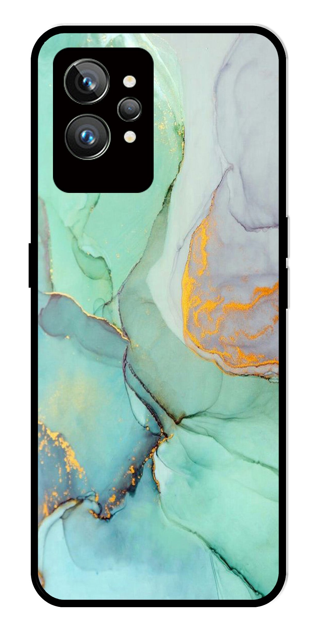 Marble Design Metal Mobile Case for Realme GT 2 Pro   (Design No -46)