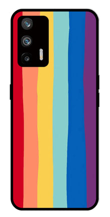 Rainbow MultiColor Metal Mobile Case for Realme Q3 Pro